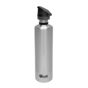 Cheeki - Single Wall Active Bottle with Tri-Tech Sports Lid - Silver (1L)